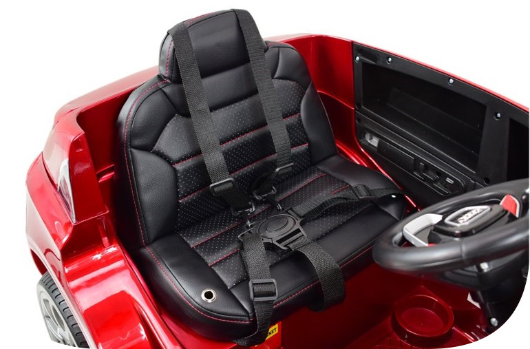 Auto Na Akumulator Audi Q5 Czerwone Fotel z Ekoskóry